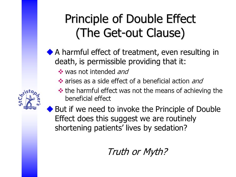 Principle of double effect